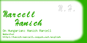 marcell hanich business card